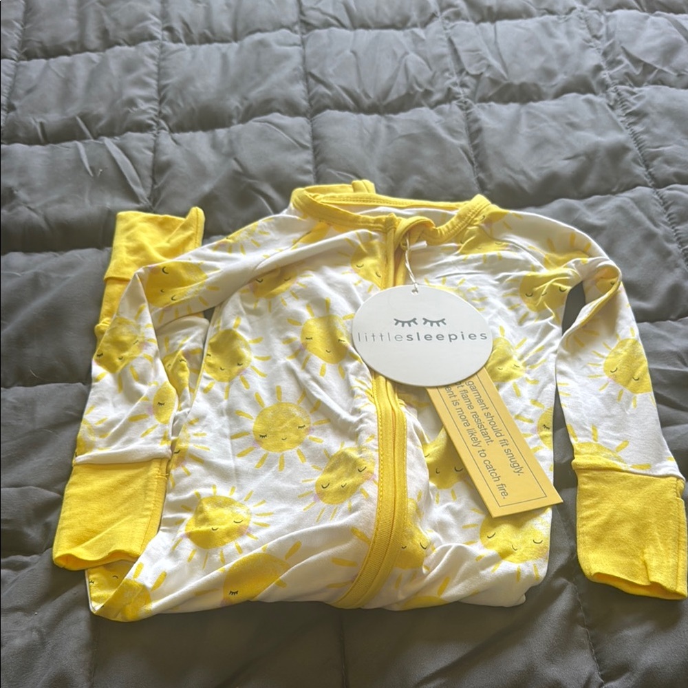 Little Sleepies Yellow Sun Pajamas